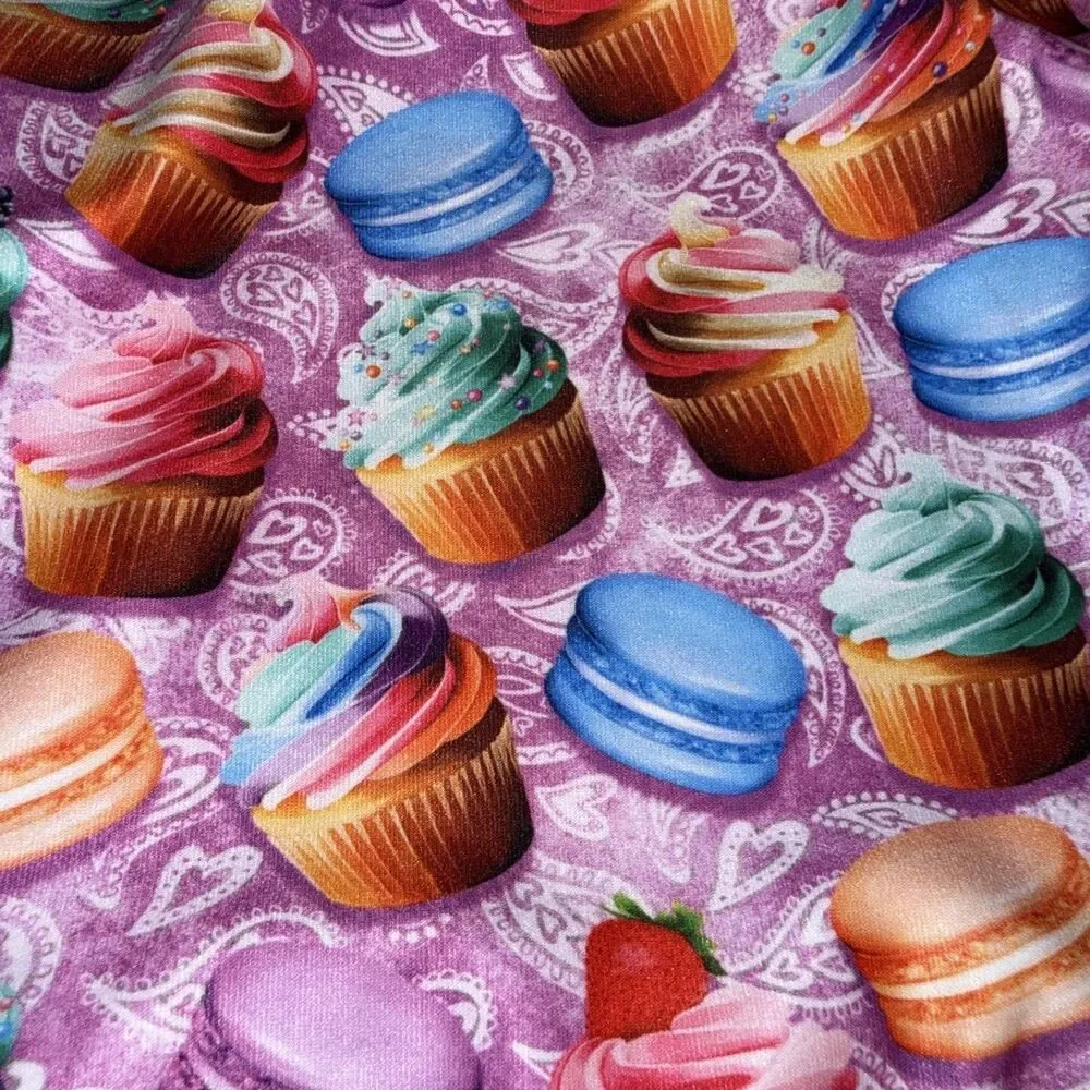 NWT Uglies Women's SIZE 36 Bon Appetit Cupcakes V-Back One Piece Swimsuit New